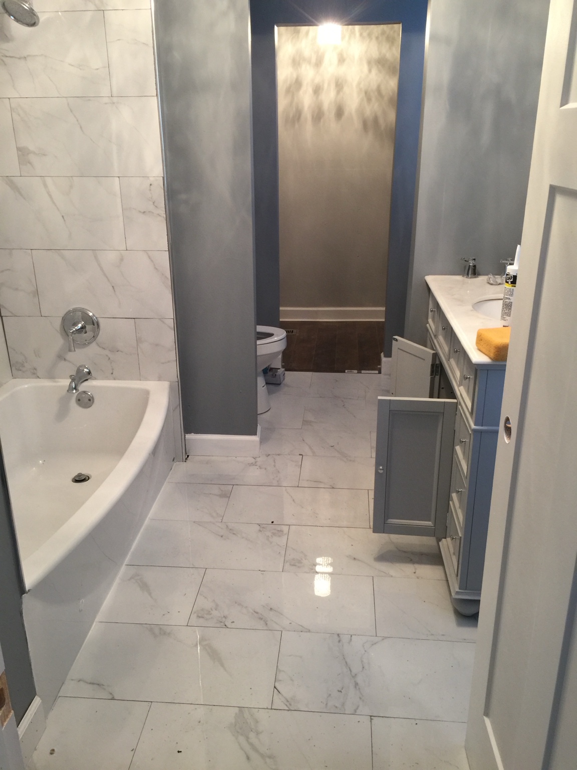 Ervin finished bathroom